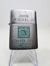 1968 Unstruck Zippo with John Pascal Sr. Florida Tile Advertising 16 Hole 5 Barr picture