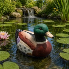 Ceramic Mallard Duck Jasco Figurine Decoy 4 1/2