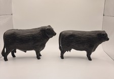 vintage Black Angus Hartland Plastics Co. Bull  and Cow picture