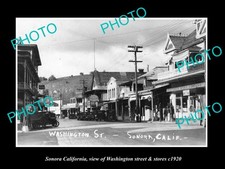 Sonora California View Washington Street c1920 Large Historic Old Photo picture