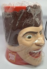 Vintage 1990s Slim Jim Guy Plastic Face Mug Counter Display Promo Advertising picture