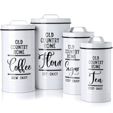 DAYYET Canisters Sets for the Kitchen, Airtight Kitchen Canisters for picture