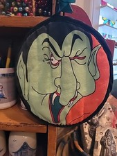 Halloween Dracula Pot Holder Hallmark 1979 Great Color & Graphics 8 1/2