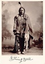 Sitting Bull Hunkpapa Sioux Lakota Chief 6x4 Postcard D35 picture