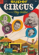 52405: DELL COMICS SUPER CIRCUS FEATURING MARY HARTLINE #542 VF Grade picture