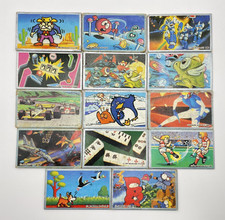 1980s Japanese Menko Card Set of 14 Amada Famicom Nintendo Hudson Konami Vintage picture