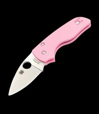 Spyderco Knifejoy Exclusive Lil Native C230GPPN - Pink G10 - Satin S45VN picture