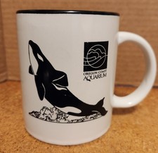 Keiko Oregon Coast Aquarium Mug This is the Free Willy Orca - whale --- Lot 3858 picture