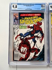 ASM #361 Newsstand CGC 9.8 WP 1st Carnage + ASM #362 #363 CGC 9.8 Complete Set picture