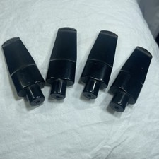 Acrylic Black Taper Wide Stem 9.0mm Replace Tobacco Pipe Mouth Piece 2.5