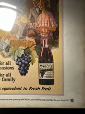 1975 Welch's Grape Juice Vintage Magazine Ad 10.5 x 13.5 The National Drink picture