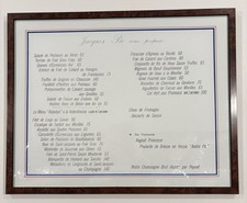 Maison Pic André Pic Valence France Original Menu 1970s 1980s 3 Michelin Stars   picture