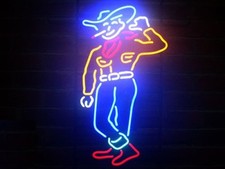 New Las Vegas Cowboy Neon Sign Beer Bar Pub Gift Light 17