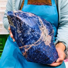 14.47 LB Natural Large Polished Sodalite Freeform Blue Mineral Specimen 5891 picture