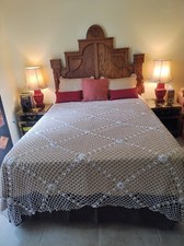 Vtg Crochet 90x90