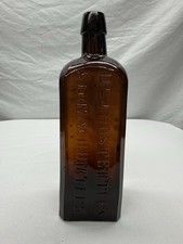 Antique 1890's Amber Hostetters Bitters Bottle  picture