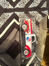 Pepsi-Cola Diecast Delivery Truck/Car Soda Theme Red White Black Blue picture