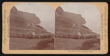 Photo:Llandudno Wales 1900s Happy Valley Promenade Stereoview Cliffs Crowd picture