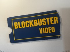 Authentic Rare Blockbuster Foam Sign Store Display -Some Damage picture