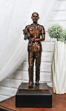 Medical Professional Physician Female Nurse Doctor Bronzed Resin Statue W/ Base picture