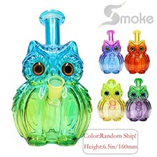 Owl MINI 6.5inch Glass Bong Water Pipes Smoking Bubbler Bongs 14mm Random Hookah picture