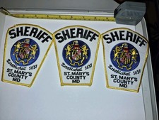 Lot: 3-Police Patches (St. Mary's County MD Sheriff, Maryland) picture