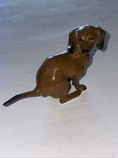 Vintage Classic Rosenthal Germany Porcelain Dachshund Dog Figurine Squatting picture