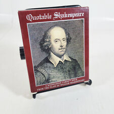 Quotable Shakespeare Knowledge Cards Deck - Pomegranate picture