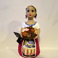 Navarro Lupita Original Hand Painted Ceramic Woman Figurine 30 cm Multicolor picture