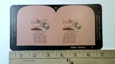 Bobby's Christmas Stereoview Keystone View Co. Children's Story 1930s picture