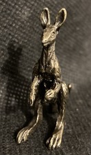 Kangaroo Mother and Baby Joey Handcrafted 1 1/2