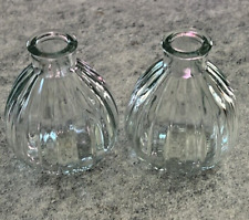 Sweet little clear glass vases/ jars picture
