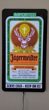 NEW JAGERMEISTER LIQUEUR LIGHT UP LED SIGN HAS ORIGINAL PROTECTIVE FILM picture