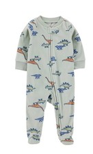 Carter's Child of Mine Dinosaurs Baby Boy Sleep and Play, One-Piece Preemie picture