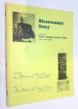 Vintage 1970's Reprint of Old 1911 History Clark SD South Dakota General Conklin picture