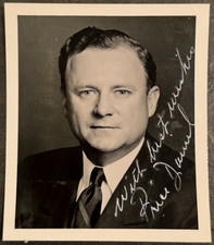 PRICE DANIEL Signed Vintage Photo Texas Governor Senator Supreme Court Justice  picture