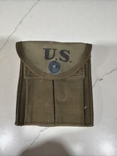 ORIGINAL WW2 US M1 CARBINE AMMO POUCH 2 POCKETS SURPLUS MILITARY picture