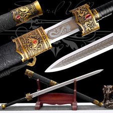112cm Handmade Sword/High Manganese Steel/Collectible Katana/Fighting Master picture
