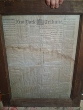 1862 New-York Tribune Civil War Newspaper Shiloh & Emancipation, Framed Original picture