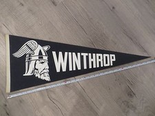 Winthrop Massachusetts High School Mass MA Vintage Felt Pennant Flag Football picture