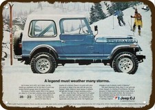 1982 JEEP RENEGADE CJ 4X4 SUV Legend Vintage-Look DECORATIVE REPLICA METAL SIGN picture