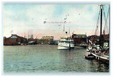 1907 The River Front, Providence Rhode Island RI Antique Postcard picture