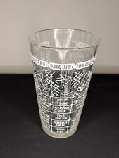 Vintage FEDERAL GLASS Cocktail Recipe Mixing & Measuring Bar Glass  picture
