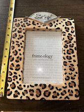 Frame-Ology Vintage LEOPARD PRINT SWING Picture Frame New Old Stock RARE 1990s picture