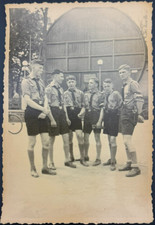 Vintage 1930s German Youth Camp Uniform Group Photo Original Antique Snapshot picture
