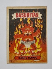 Hot Scott / Ruben D. Moniado 1985 VINTAGE BASURITAS ARGENTINA 1ST SERIES GPK #10 picture