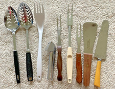 Kitchen Utensils Lot of 9 vtg incl Cutco Ekco Foley Androck Interpur Bakelite picture