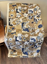 Vintage Boris Kroll Fabrics Kabuki MCM 3 3/4 Yards Continuous Fabric picture