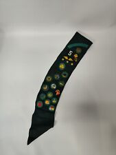 Vintage Union City Indiana Girl Scout Sash With Badges Wings & Merit Badges picture