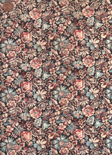 Antique 1870 Packed Floral Fancy Fabric picture